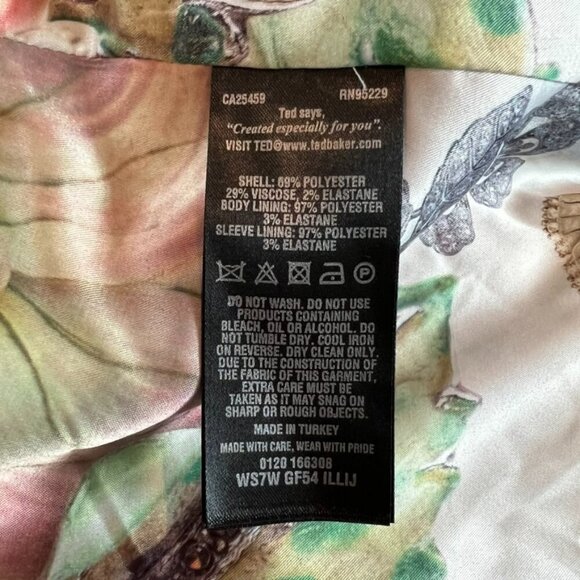 Ted Baker ILLIJ Textured Jacket Cobalt Blue sz 3 - Picture 7 of 8